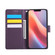 iPhone 16e / 17e Rose Flower Embossed 3-Card Slots Leather Phone Case - Deep Purple