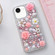 iPhone 16e / 17e Rose Hand-set Diamond PC Phone Case - Pink