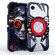 iPhone 16e / 17e Rotating Bracket MagSafe Hollow Metal Phone Case with Lanyard - Black