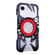 iPhone 16e / 17e Rotating Bracket MagSafe Hollow Metal Phone Case with Lanyard - Black