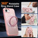 iPhone 16e / 17e Rotating Pivot Bracket Magnetic Phone Case - Pink