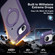 iPhone 16e / 17e Rotating Pivot Bracket Magnetic Phone Case - Purple