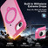 iPhone 16e / 17e Rotating Pivot Bracket Magnetic Phone Case - Rose Red