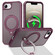 iPhone 16e / 17e Rotating Pivot Bracket Magnetic Phone Case - Wine Red
