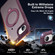 iPhone 16e / 17e Rotating Pivot Bracket Magnetic Phone Case - Wine Red