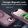 iPhone 16e / 17e Rotating Pivot Bracket Magnetic Phone Case - Wine Red