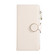 iPhone 16e / 17e Round Buckle Zipper Wallet Leather Phone Case with Crossbody Strap - White