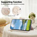 iPhone 16e / 17e Round Buckle Zipper Wallet Leather Phone Case with Crossbody Strap - White