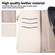 iPhone 16e / 17e Round Buckle Zipper Wallet Leather Phone Case with Crossbody Strap - White