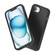 iPhone 16e / 17e Rubber Oil Surface Solid Color Phone Case - Black
