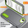 iPhone 16e / 17e Rugged PC + Silicone Phone Case with Holder - Grey+Fresh Green
