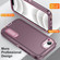 iPhone 16e / 17e Rugged PC + Silicone Phone Case with Holder - Purple+Pink