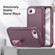 iPhone 16e / 17e Rugged PC + Silicone Phone Case with Holder - Purple+Pink