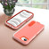 iPhone 16e / 17e Rugged PC + Silicone Phone Case with Holder - Transparent+Orange