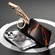 iPhone 16e / 17e S Shaped 360 Holder Airbag Frameless MagSafe Metal Phone Case - Black