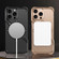 iPhone 16e / 17e S Shaped 360 Holder Airbag Frameless MagSafe Metal Phone Case - Black