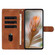 iPhone 16e / 17e Secret Garden Butterfly Pattern Leather Phone Case - Brown