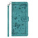 iPhone 16e / 17e Secret Garden Butterfly Pattern Leather Phone Case - Green