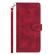 iPhone 16e / 17e Secret Garden Butterfly Pattern Leather Phone Case - Red
