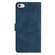 iPhone 16e / 17e Seven Butterflies Embossed Leather Phone Case - Blue