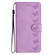 iPhone 16e / 17e Seven Butterflies Embossed Leather Phone Case - Purple