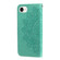 iPhone 16e / 17e Seven-petal Flowers Embossing Leather Phone Case - Green