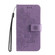 iPhone 16e / 17e Seven-petal Flowers Embossing Leather Phone Case - Light Purple