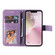 iPhone 16e / 17e Seven-petal Flowers Embossing Leather Phone Case - Light Purple