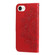 iPhone 16e / 17e Seven-petal Flowers Embossing Leather Phone Case - Red