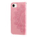 iPhone 16e / 17e Seven-petal Flowers Embossing Leather Phone Case - Rose Gold