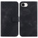 iPhone 16e / 17e Seven-shaped Embossed Leather Phone Case - Black