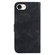 iPhone 16e / 17e Seven-shaped Embossed Leather Phone Case - Black