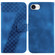 iPhone 16e / 17e Seven-shaped Embossed Leather Phone Case - Blue