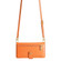 iPhone 16e / 17e Sheep Texture Cross-body Zipper Wallet Leather Phone Case - Orange