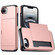 iPhone 16e / 17e Shockproof Armor Phone Case with Card Slot - Rose Gold