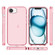 iPhone 16e / 17e Shockproof Terminator Transparent Phone Case - Pink