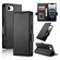 iPhone 16e / 17e Side Buckle Magnetic Frosted Leather Phone Case - Black