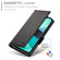 iPhone 16e / 17e Side Buckle Magnetic Frosted Leather Phone Case - Black