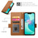 iPhone 16e / 17e Side Buckle Magnetic Frosted Leather Phone Case - Brown
