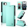 iPhone 16e / 17e Side Buckle Magnetic Frosted Leather Phone Case - Mint Green