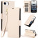 iPhone 16e / 17e Side Buckle RFID Anti-theft Leather Phone Case - Apricot