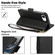 iPhone 16e / 17e Side Buckle RFID Anti-theft Leather Phone Case - Black