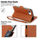 iPhone 16e / 17e Side Buckle RFID Anti-theft Leather Phone Case - Brown