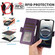iPhone 16e / 17e Side Buckle RFID Anti-theft Leather Phone Case - Dark Purple