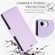 iPhone 16e / 17e Side Buckle RFID Anti-theft Leather Phone Case - Light Purple