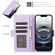 iPhone 16e / 17e Side Buckle RFID Anti-theft Leather Phone Case - Light Purple