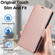iPhone 16e / 17e Side Buckle RFID Anti-theft Leather Phone Case - Rose Gold