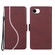 iPhone 16e / 17e Side Buckle S Curve Leather Phone Case - Red