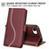 iPhone 16e / 17e Side Buckle S Curve Leather Phone Case - Red