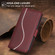 iPhone 16e / 17e Side Buckle S Curve Leather Phone Case - Red